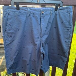 Men's Gray Shorts with Embroidered Design, Excellent condition!